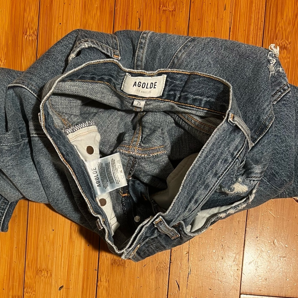 Agolde Riley High Rise Jeans Size 25 - Picture 6 of 16